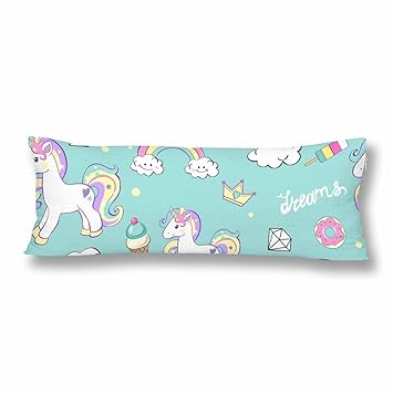 Amazon Com Interestprint Body Pillow Covers Pillowcase Unicorns