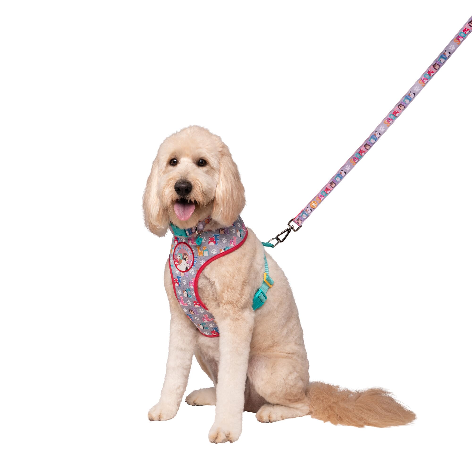 Squishmallows Original Squad Goals Pet Harness (Large) - Official Jazwares Pets Walking Apparel for Dogs