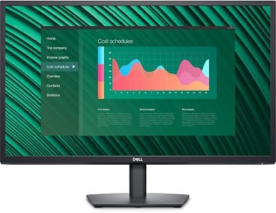 Dell E2723H 27 Inch Full HD 1920x1080 Monitor 60Hz VA 5ms DisplayPort VGA Black