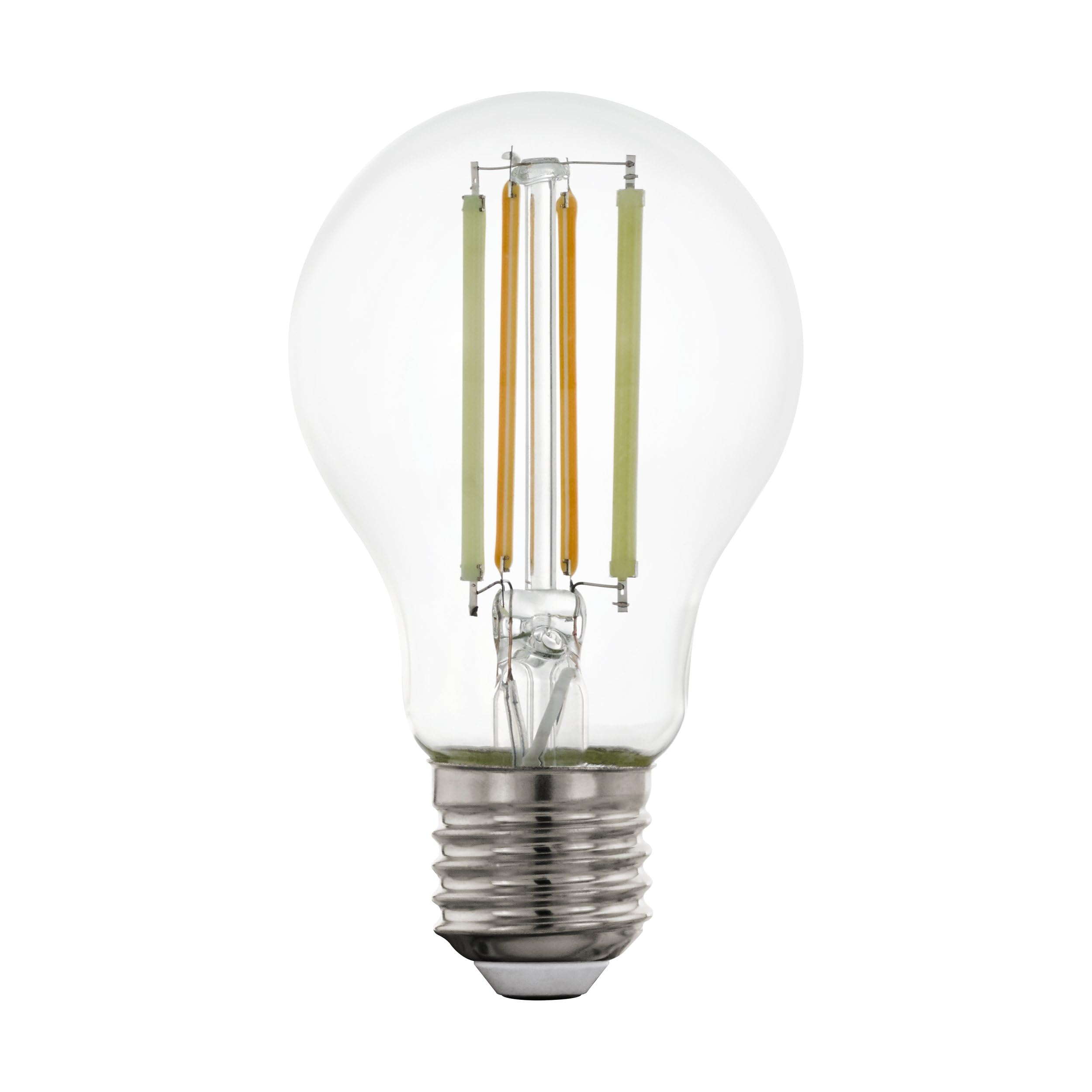 Eglo Connect.z Smart Home E27 LED Filament Light Bulb, A60, ZigBee, app and Voice Control, dimmable, White tunable Light (Warm – Cool White), 700 Lumen, 6 watt, Vintage Lightbulb Transparent