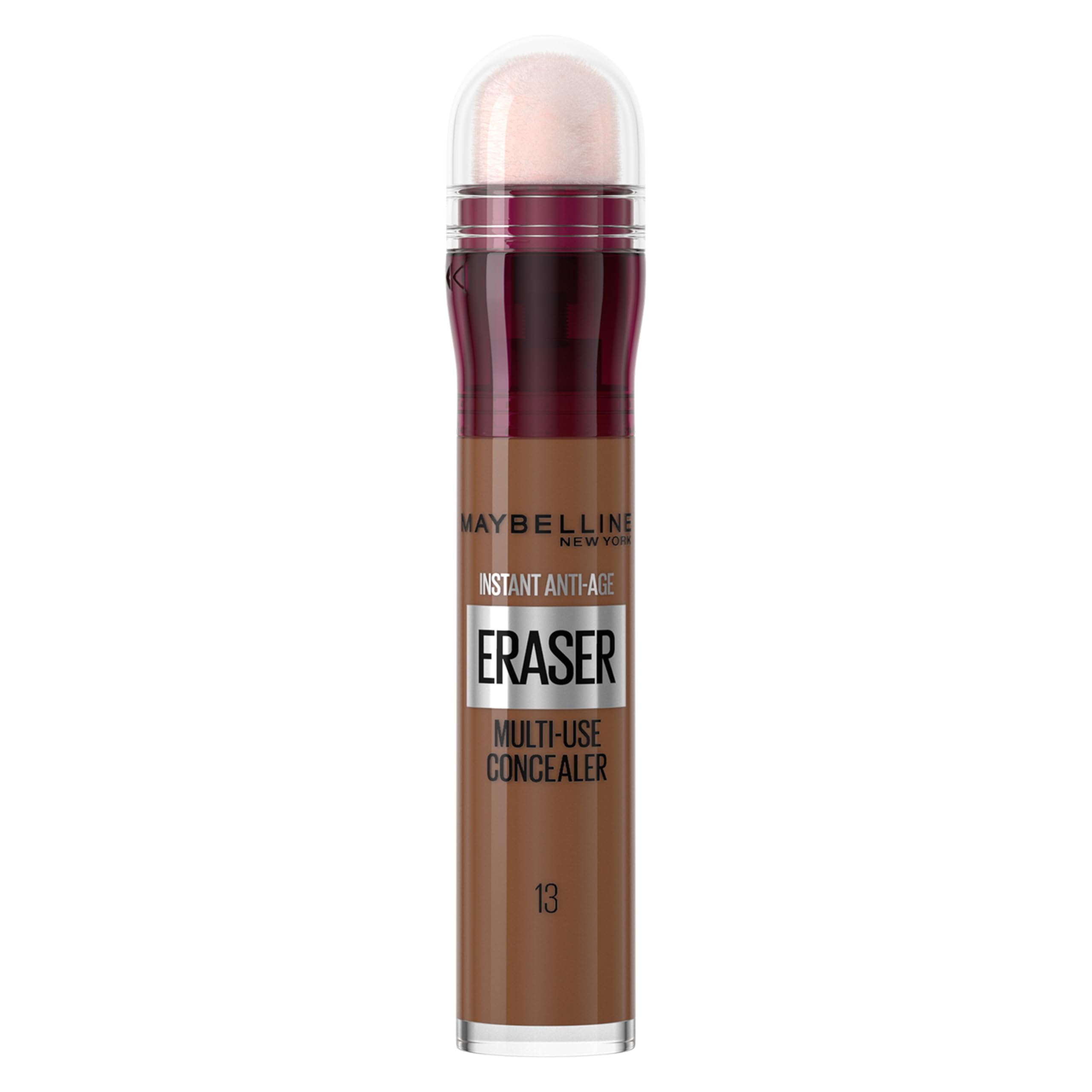 Maybelline Instant Anti-Age Eraser Eye Concealer for Face, Dark Circles, Blemish & Fine Lines Concealer, Full Coverage, Dermatologist Tested, Suitable for Sensitive Skin, Shade: 13 Cocoa