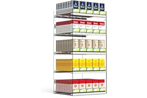 RIYIFANRONG 10 Pack Cigarette Display Holder, Retail Store Automatic Cigarette Pusher Tray Tobacco Display Stand Rack，supermarket Cabinet Matchbook Divider Display Case, Decorative Transparent Floating Shelf