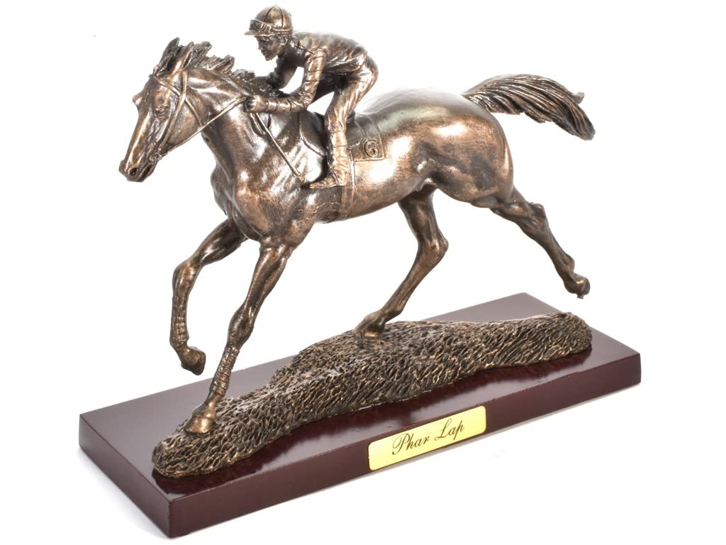 OPO 10 - Miniature resin collectible horse, about 19cms, Phar Lap - 114