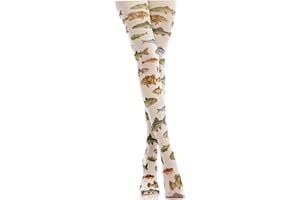 Fun Tights for Women 1Pair Patterned Tights Colorful Tropical Fish Printed 120D Fun for Women Soft & Comfortable with Designs