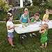 Lifetime Products 80565 Adjustable Height Folding Utility Table, 6', Almond