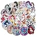 100 Pcs Cartoon Disney Princess Stickers for Laptop Water Cup Motorcycle Bicycle Skateboard Luggage Decal Graffiti Patches
