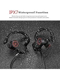 Auriculares inalámbricos, cancelación de ruido, auriculares Bluetooth con micrófono, IPX7 impermeable, auriculares deportivos a prueba de sudor para correr y correr.