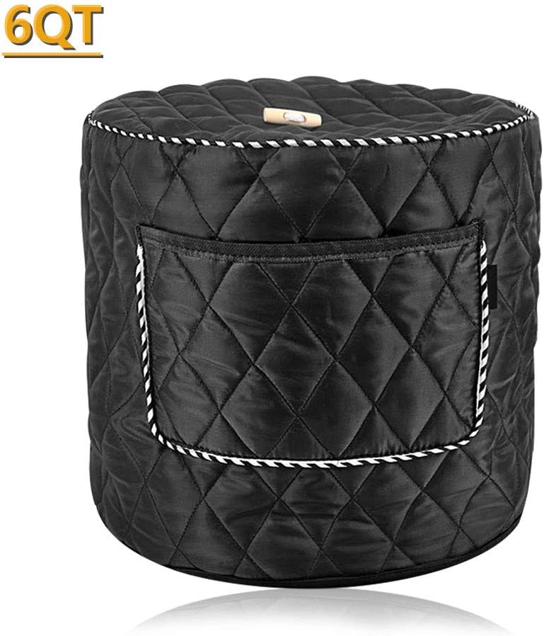 Hasde Appliance Cover for 6/8 Quart Instant Pot and Electric Pressure Cooker with Front Pocket for Accessories (8 Quart) (6 qt)