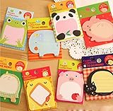 Witkey 8 paquetes Zoon Animal Notas Adhesivas  Notes Memo Pads
