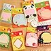 Witkey 8 paquetes Zoon Animal Notas Adhesivas  Notes Memo Pads