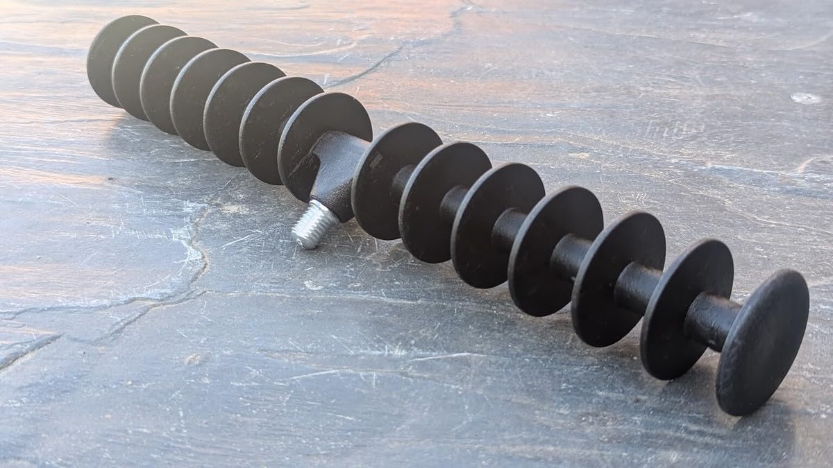 Dinsmores Brass Thread Feeder Rod Rest Head - Black, 25 cm