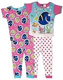 Disney Finding Dory Nemo Little Girls Toddler 4 Pc Cotton Pajama Set
