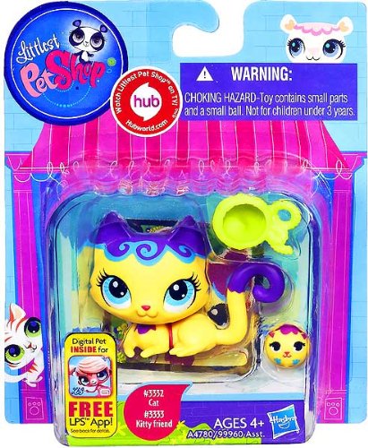 Cat and Cat Friend Littlest Pet Shop Favorite Pets #3332 / #3333 Figures