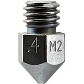 Microswiss MK8 Plated M2 Hardened High Speed Steel Nozzle (.4mm)