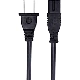8ft Power Cord Replacement for Brother CS6000i Sewing Machine 2 Prong AC | Replacement for Brother PQ1500SL SQ9185 CE-8080PRW CE-1100PRW