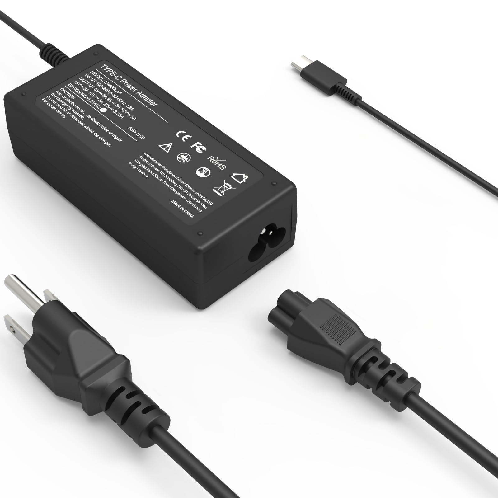 Photo 1 of **MISSING ASSEMBLY PIECE(POWER CORD) ** Universal 65W Type C USB C Chromebook Charger Laptop Compatible with Dell Chromebook Charger 3100 3300 3380 3400 3500 5190 5300 5400 7200,Fits for Acer/HP/Samsung/Google/Asus/Lenovo Power Cord Adapter