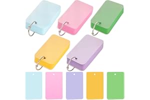 Koogel 250PCS Colored Index Cards with Rings, Flash Cards for Studying, 2.2 x 3.5 Inch Portable Notecard with Cover for School Vocabulary Words Memory Nursing Note Taking Classroom College Essentials
