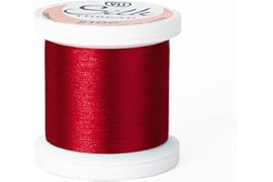 YLI Threads Silk Thread – 100 wt Fine Japanese Silk for Appliqué, EPP, and Quilting - Chinese Red
