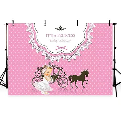 Amazon Com Mehofoto Pink Princess Baby Shower Photo Background Amazon Com Mehofoto Pink Princess Baby Shower Photo Background