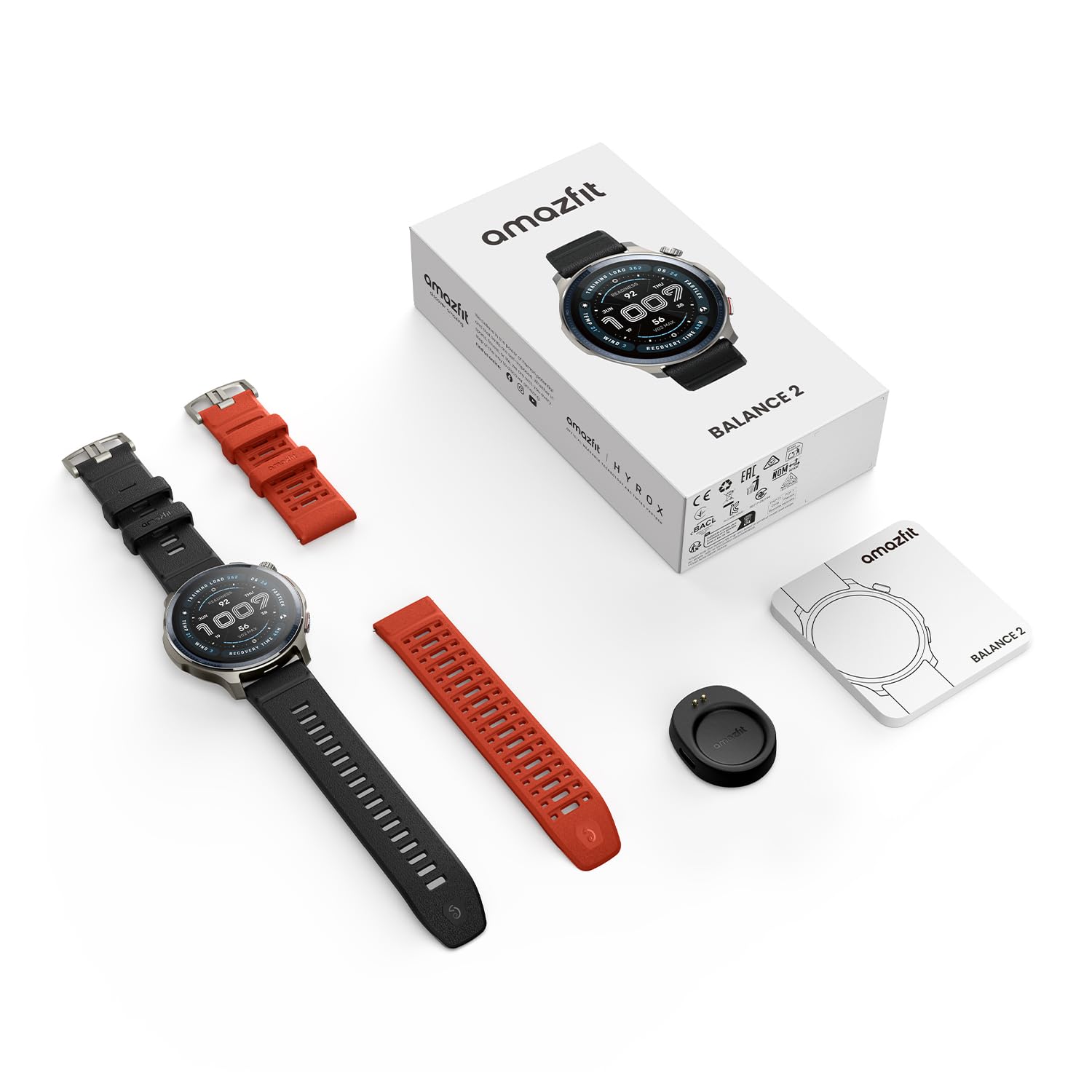 Amazfit Balance 2 Smartwatch 47mm 1.5'' AMOLED Sapphire Glass, Offline-Karten, Dualband-GPS, 21 Tage Akkulaufzeit, 170+ Sportmodi, HYROX & Golfmodus, Herzfrequenz & Schlaftracking für Android & iPhone 9