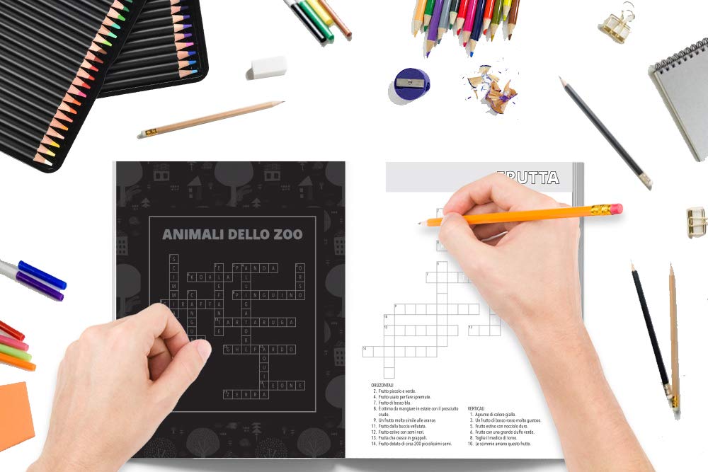 Cruciverba Per Bambini Libro Delle Attivita 50 Giochi Di Parole Per Ragazzi Da 8 A 12 Anni Italian Edition June Lucy Kids 9781646084937 Amazon Com Books