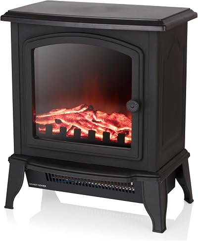 Warmlite Mable Compact Stove Fire 2000W 2 Heat Settings Thermostat