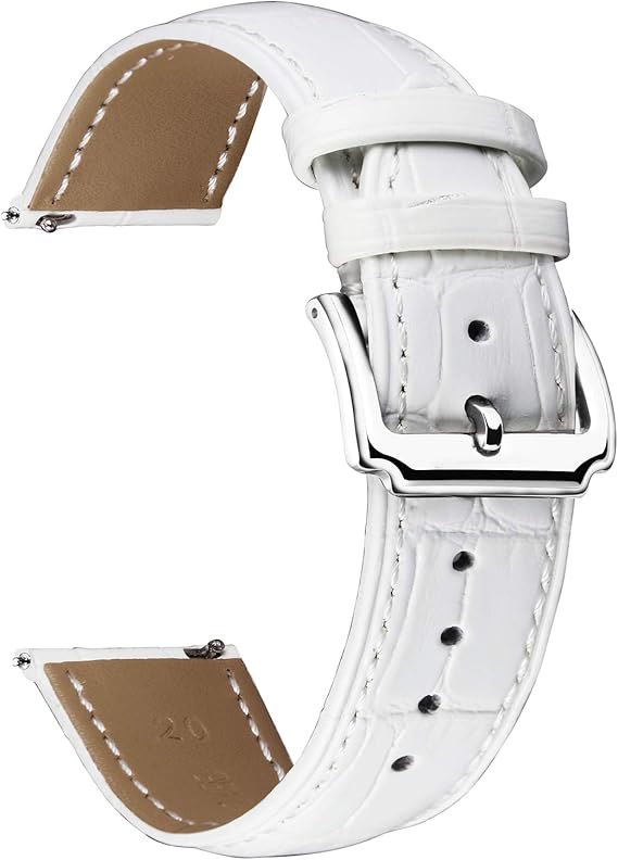 BINLUN Genuine Leather Watch Bands Quick Release Leather Watch Straps ...