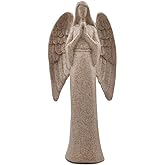SIMON'S SHOP Angel Figurine 9’’ Angel of Prayer Statues and Figurines, Sandstone