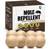 CLVDOFSS Mole Repellent, Gopher Repellent, Groundhog and Vole Repellant 8P | Armadillo Repellent, Mole Deterrent for Yard, Vole Repellent Outdoor,Gentle on People, Pets &amp; Plants
