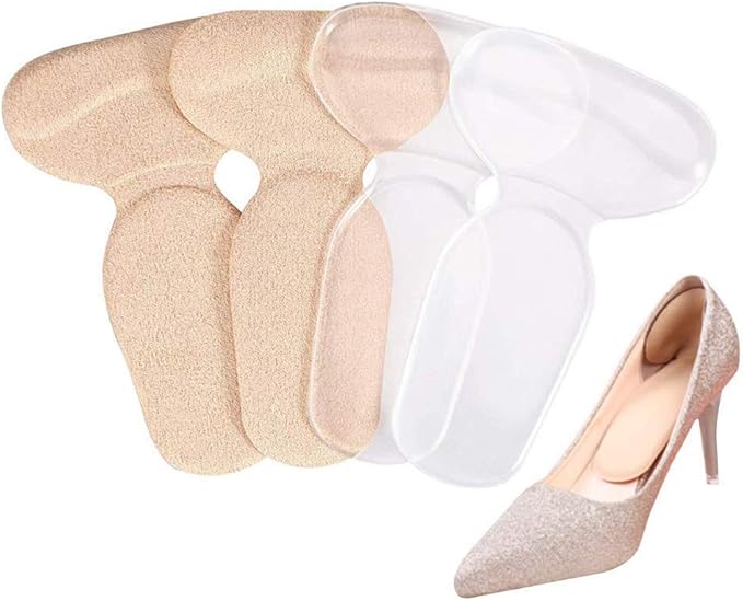DOACT Heel Grips Shoes Too Big, Gel Heel Liners Pads for Foot Cushion