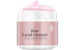 OUPEICHARM Rose Rice Mochi Face Cleanser Wash Cream,Moisturizing,Deep-Cleansing,Oil Control,Makeup Cleansing Balm for Women for All Skin Types（5.29oz）
