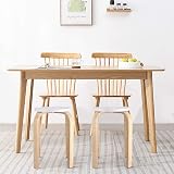 Greensen Round Wooden Stool Candy Color Anti-Slip Stacking Chair 11.8inch view 7