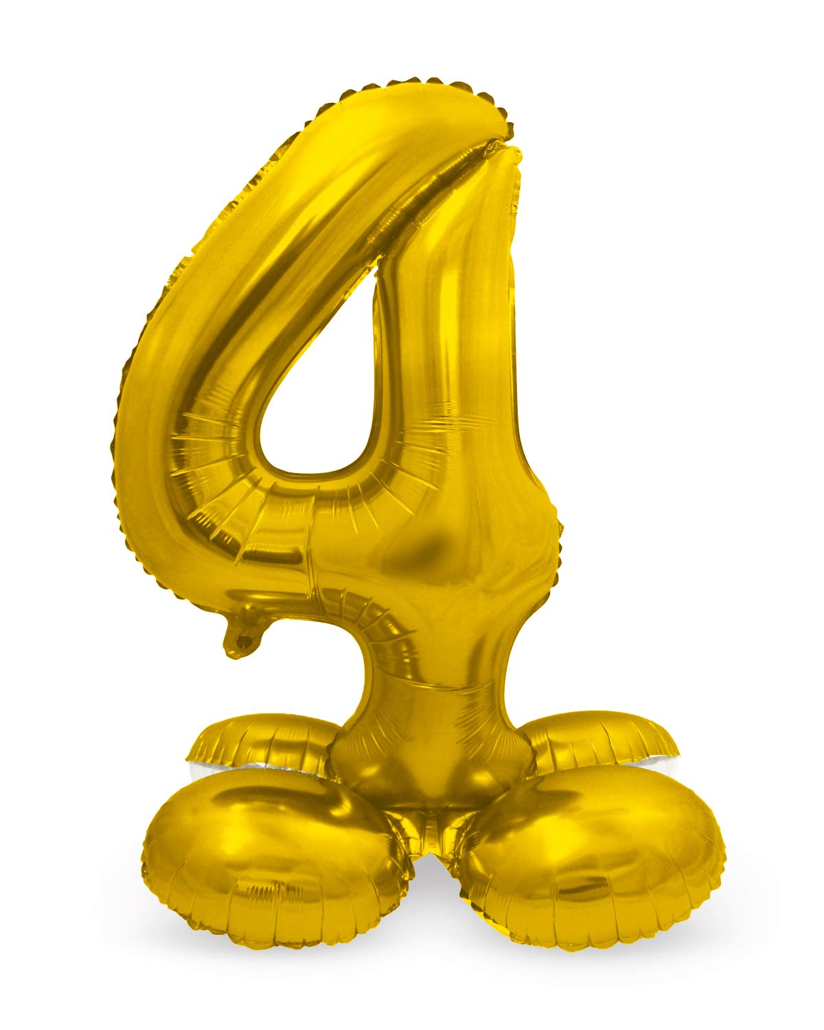 Folat - Foil Balloon with Standard Number 4 Gold - 72 cm