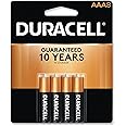 Duracell MN2400B8Z CopperTop Alkaline Batteries, AAA, 8/PK