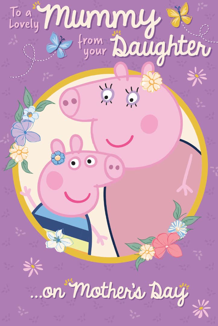 Danilo Promotions Official Peppa Pig Mother's Day from Your Daughter Card