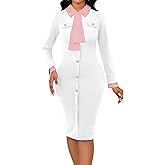 CuteCherry Women Sexy Dress Bodycon Work Dress Elegant Pencil Dress