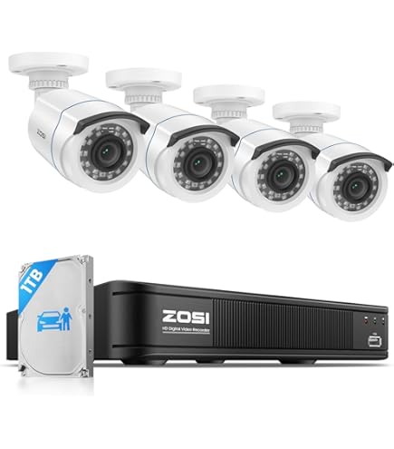 Amazon.com : ZOSI 5MP 3K Lite CCTV Security Camera System with AI
