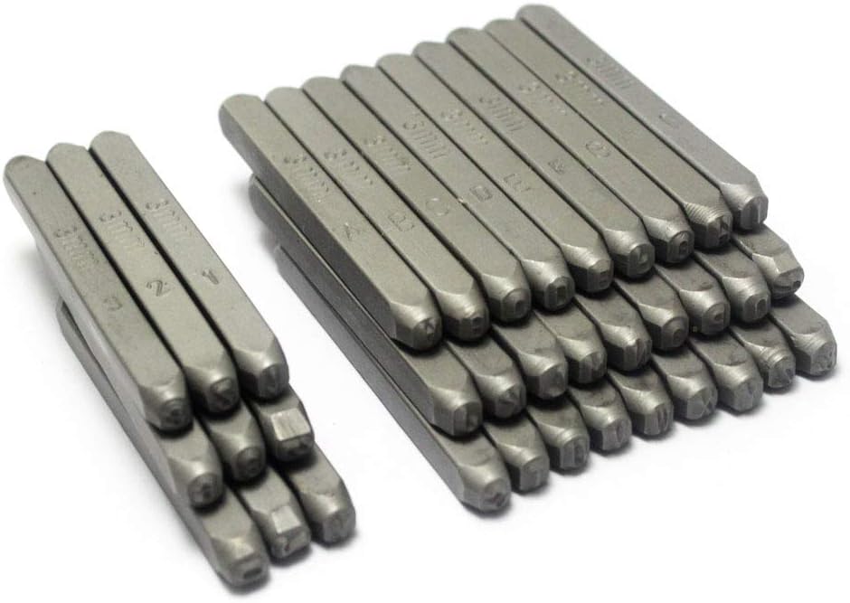 Oudtinz Number and Letter Stamp Set (36 Piece Punch Set/A-Z & 0-9) Industrial Grade Hardened Carbon Steel Metal - Image 4