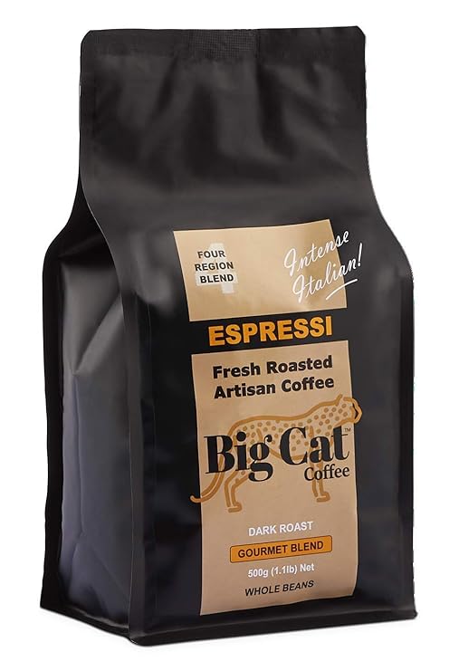 Boost Foodz Big Cat Coffee Espressi Artisan Fresh Roasted Whole