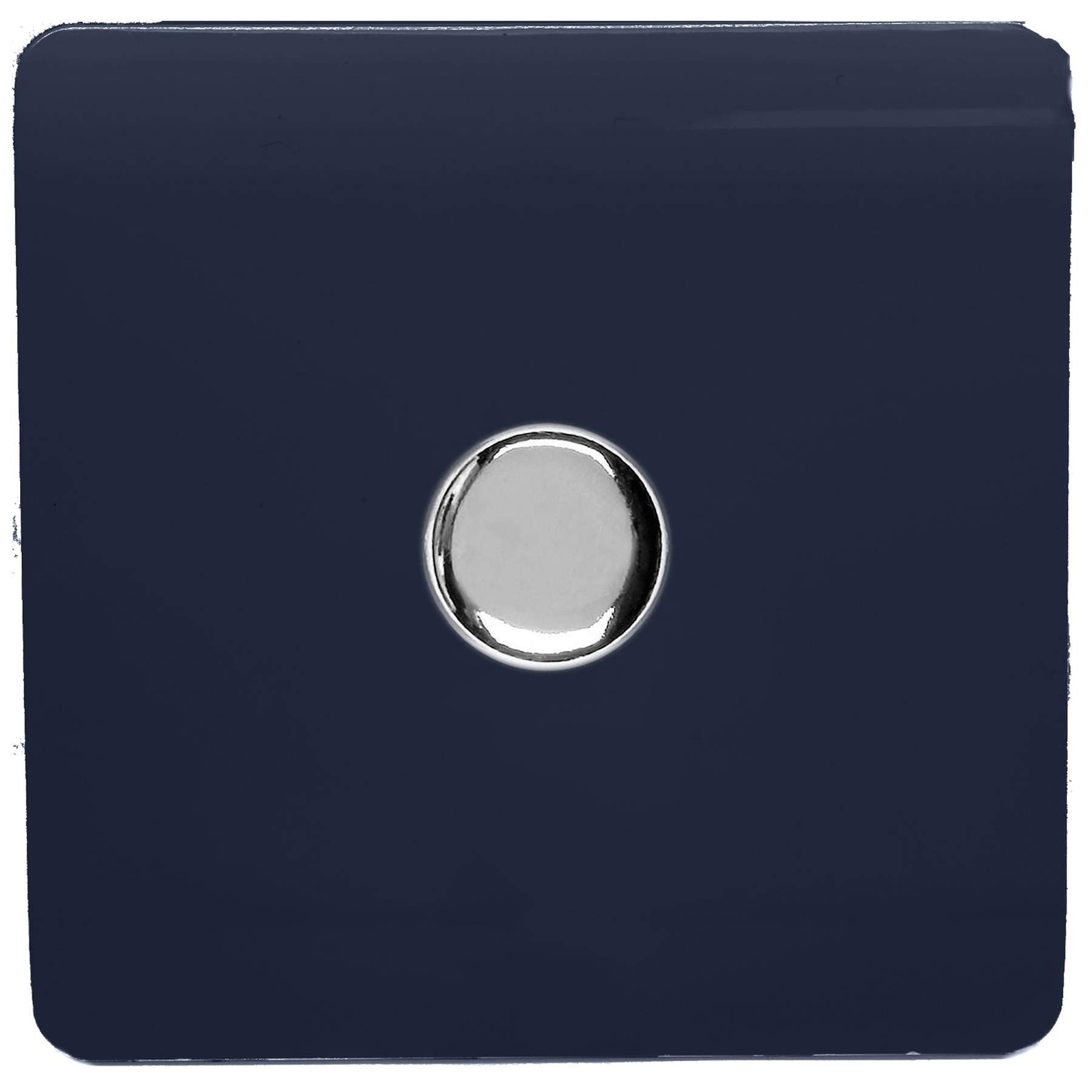 Trendi Artistic Modern Glossy Tactile 1 Gang 2 Way 120w LED Dimmer switch Navy