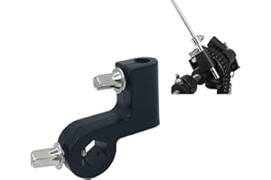 TUOREN Bass Drum Pedal Beater Holder Clip Connector Replacement Parts for Kick Drum Pedal Double Chain Drive System Black