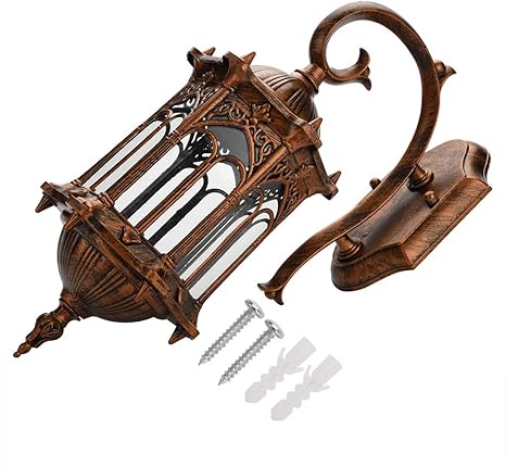 Wandlaterne, Vintage Stil Bronze Lampenschirme Ohne Lichtquelle, E27