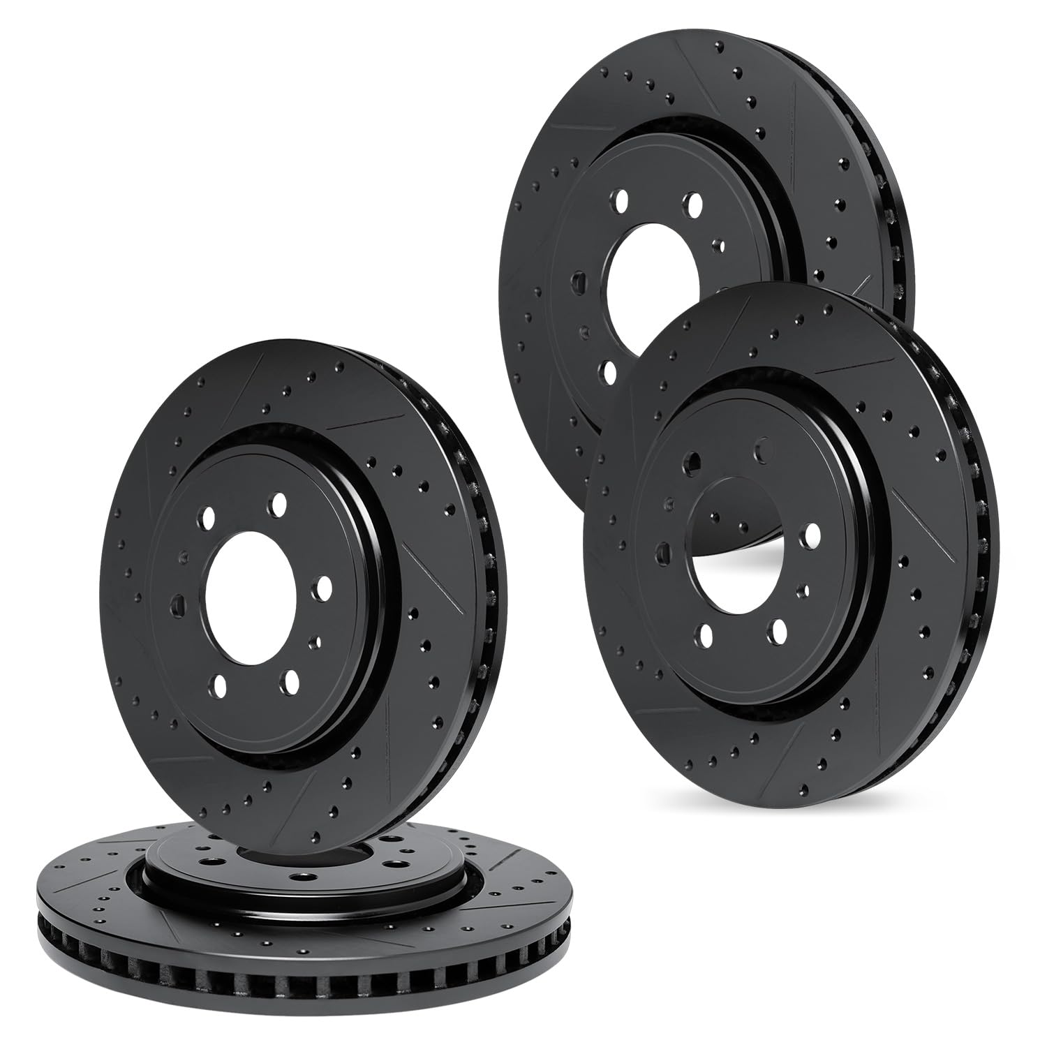 Photo 1 of ***IT IS USED, IT IS MISSING PARTS AND IT IS NOT KNOWN IF IT WORKS AT 100%**R1 Concepts Front Rear Brake Rotor Kit |Brake Rotors| Brake Disc |Drilled and Slotted|fits 1992-2002 Acura SLX; Honda Passport; Isuzu Amigo, Axiom, Rodeo, Trooper, VehiCROSS  3PCS
