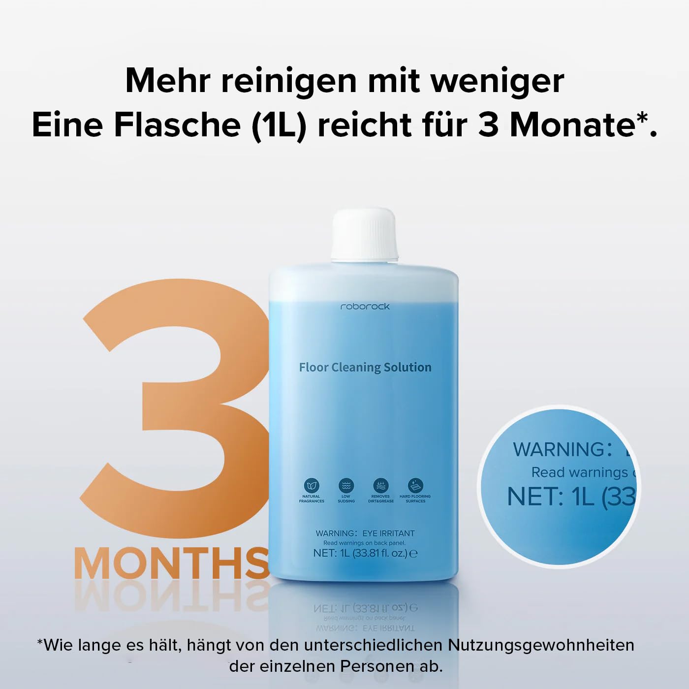 roborock Original-Reinigungsmittel 1L Bodenreiniger Konzentrat 6