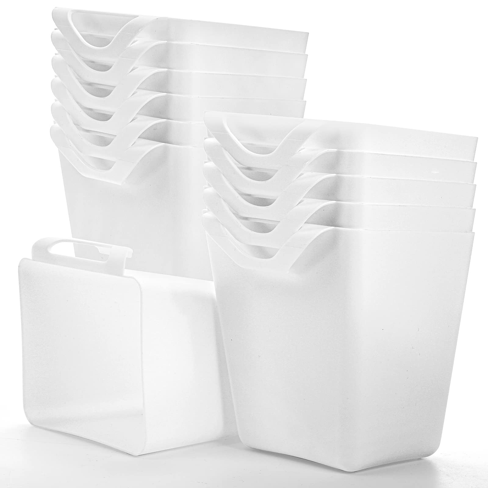 Photo 1 of ZEAYEA 12 Pack Hanging Cup Holder, Utility Rolling Cart Accessories, Hanging Pencil Holder, Space Saving Hanging Storage Container Bucket for Organize Home Kitchen Office Craft Supply
