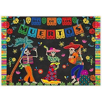 Amazon Com Allenjoy 7x5ft Day Of The Dead Backdrop For Mexican