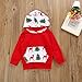 Baby Girls Boys Christmas Pants Set Pocket Hoodie Tops+Deer Pants Outfits (Deer, 0-6 Months)