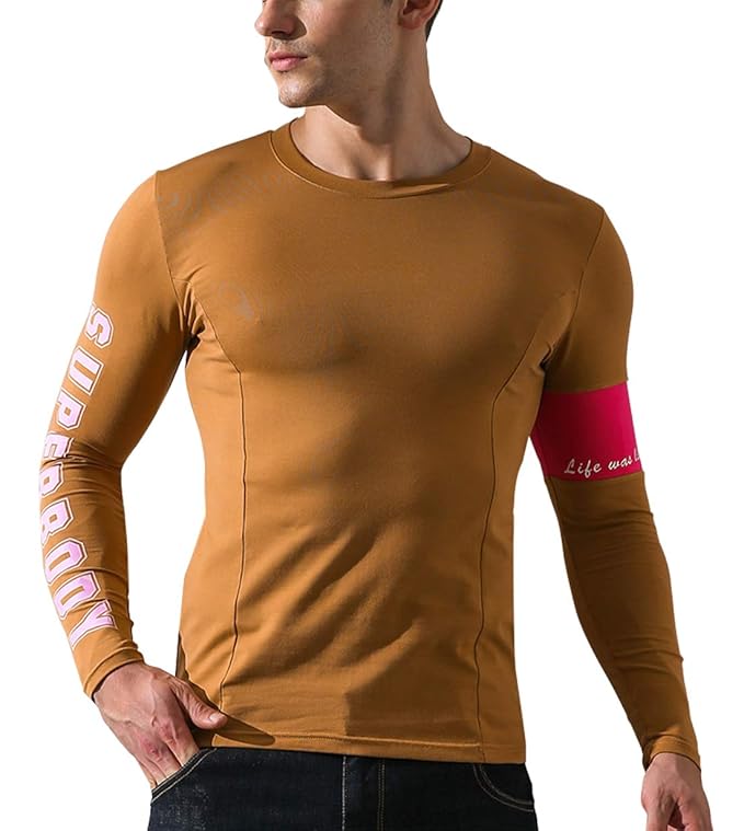 Buy SUPERBODY Mens Quick Dry Long Sleeve Compression Shirts Winter Baselayers ColdGear Thermal
