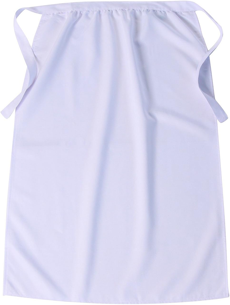 Simple White 30" Long Peasant Apron (Choose Size) (Girls, White - Girls): Clothing