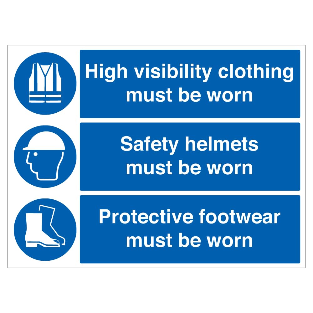 V Safety Safety Helmets/High Vis/Protective Footwear - Correx® 600 x 450 mm Safety Sign
